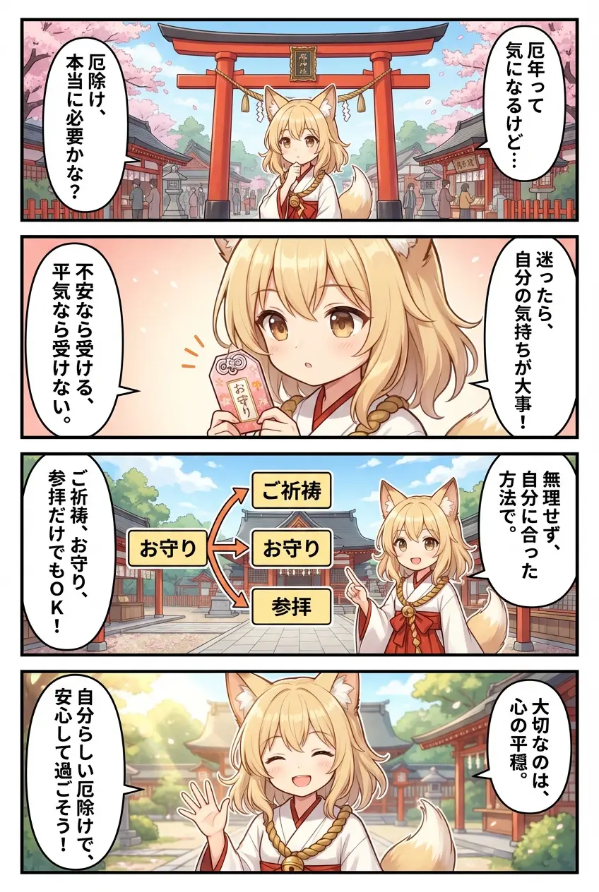 なんの神様.jp | 神社の厄除けは必要？迷ったときの判断ポイントと、無理しない選び方