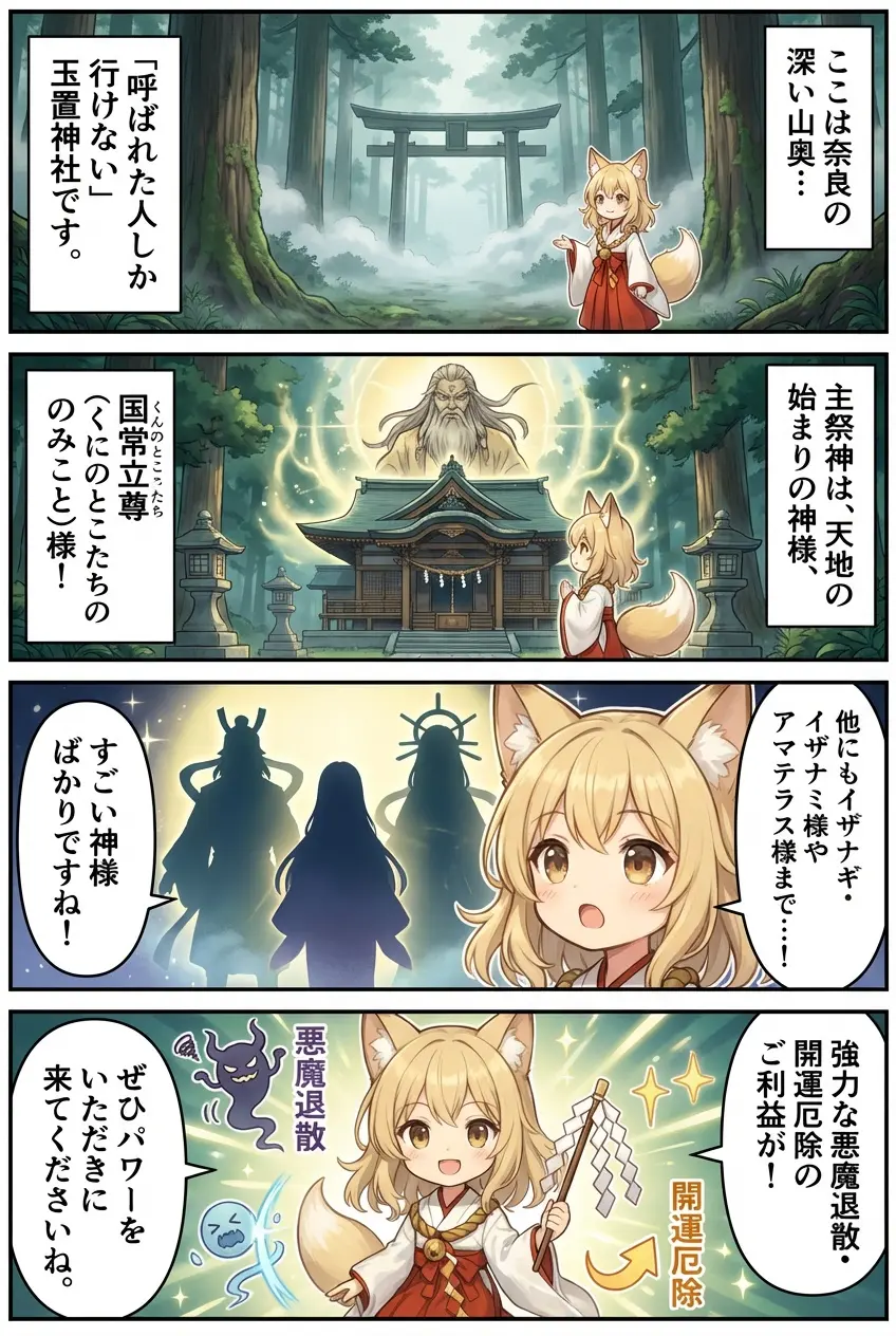 玉置神社はなんの神様4コマ