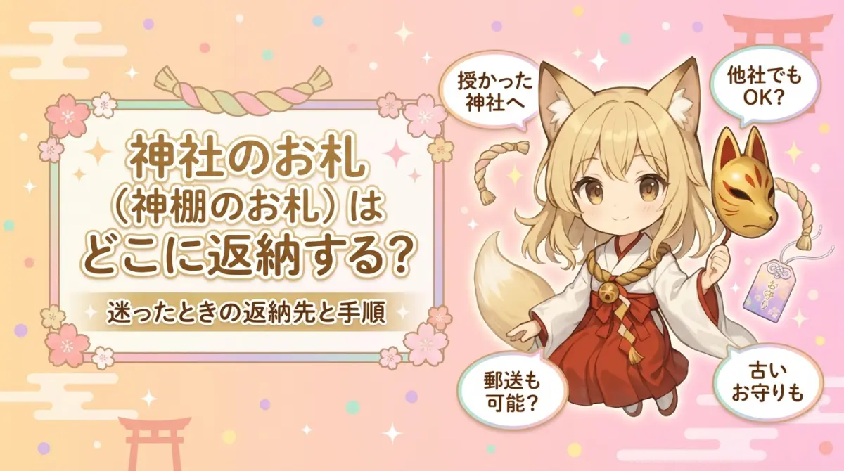 神社のお札（神棚のお札）はどこに返納する？