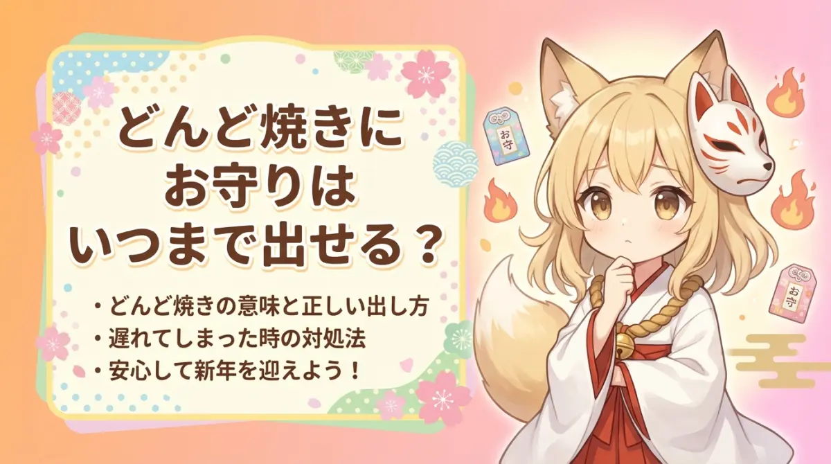 どんど焼きにお守りはいつまで出せる？どんど焼きの意味と遅れたときの対処