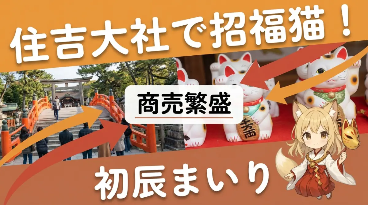 住吉大社 初辰まいり｜回り方・招福猫・ご利益