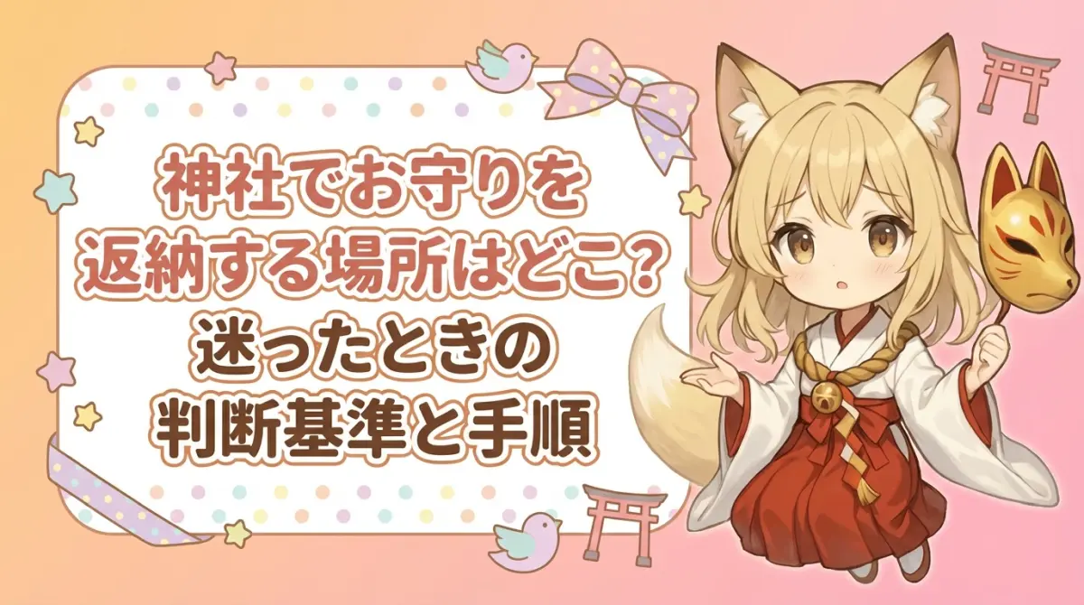 神社でお守りを返納する場所はどこ