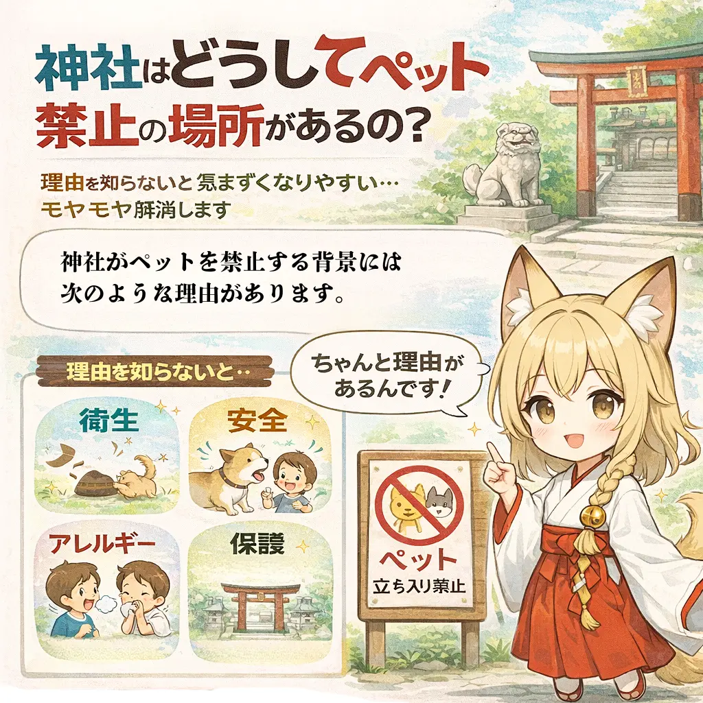 なんの神様.jp | 神社でペット立ち入り禁止と言われる理由｜禁止の背景と、気まずくならない対応