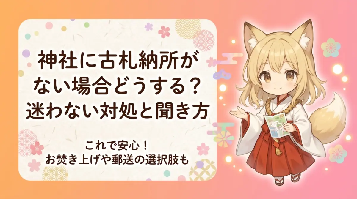 神社に古札納所がない場合どうする？迷わない対処と聞き方