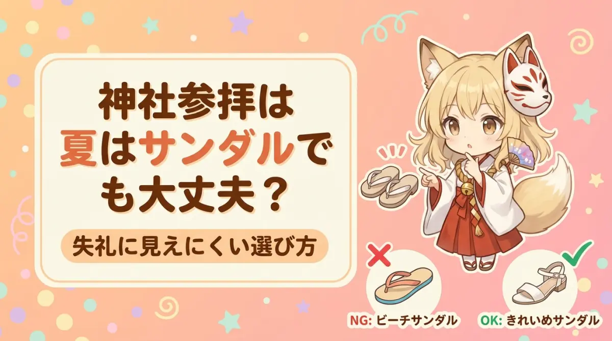 参拝にサンダルはOK？