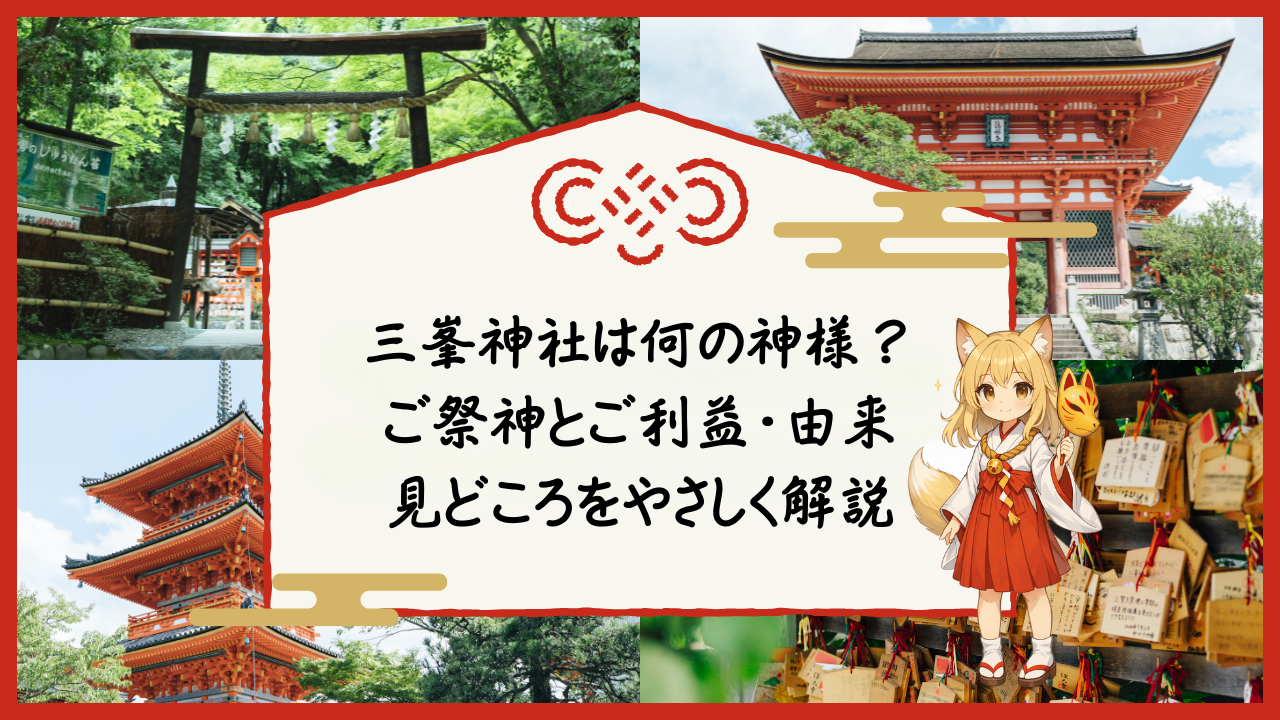埼玉県秩父市にある三峯神社を紹介するという画像