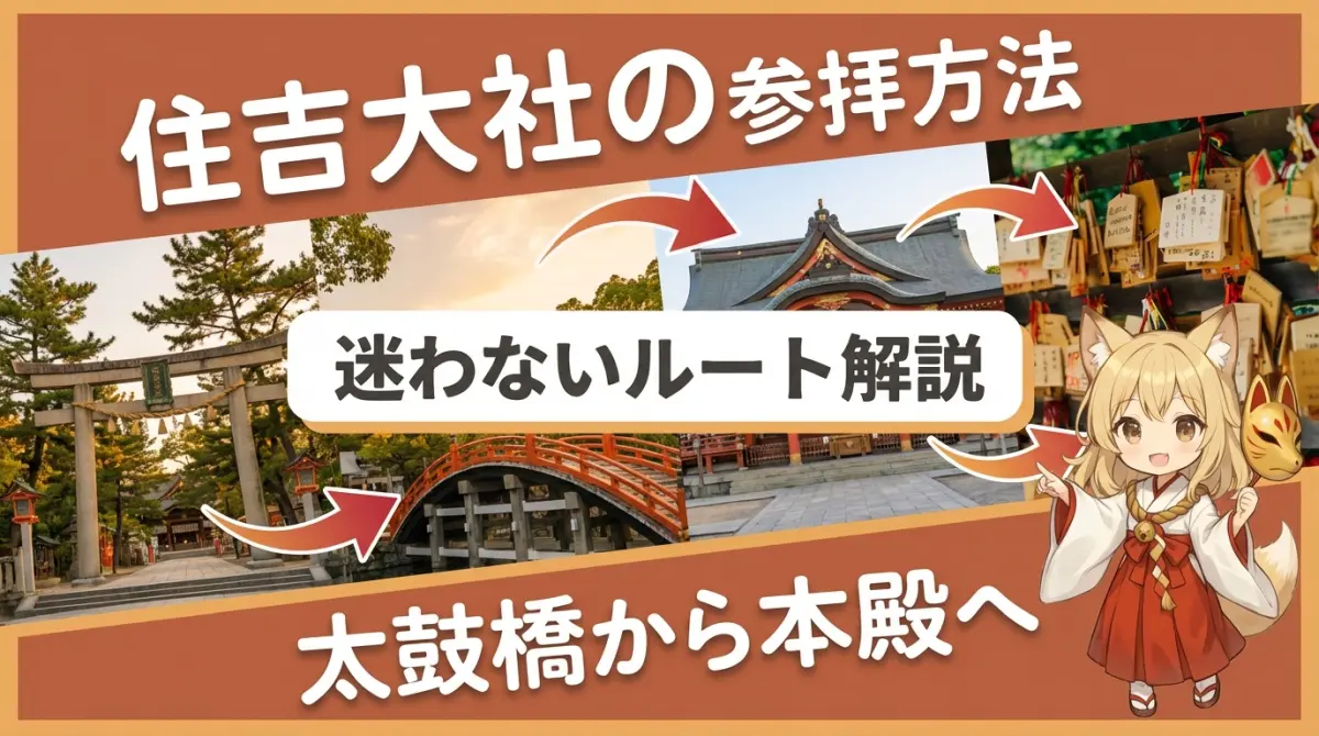 住吉大社 参拝方法・順番｜太鼓橋から本殿まで