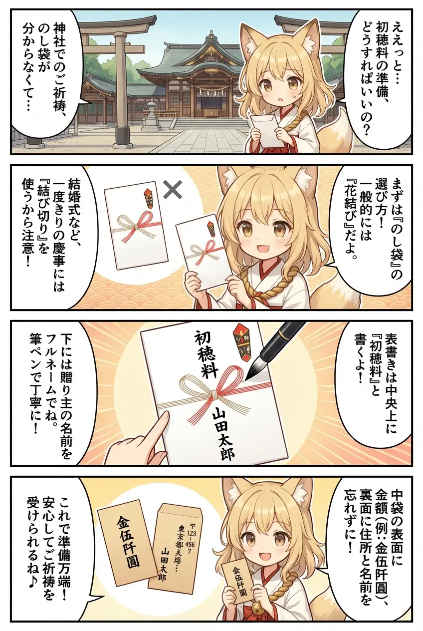 なんの神様.jp | 神社の初穂料|のし袋の書き方(表書き・名前・中袋)をやさしく解説 なんの神様.jp | 神社の初穂料|のし袋の書き方(表書き・名前・中袋)をやさしく解説