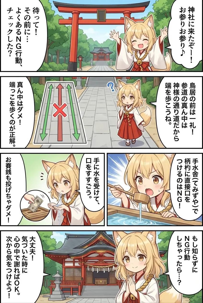 なんの神様.jp | 神社お参りでしてはいけないこと｜よくあるNGと、気まずくならない対処